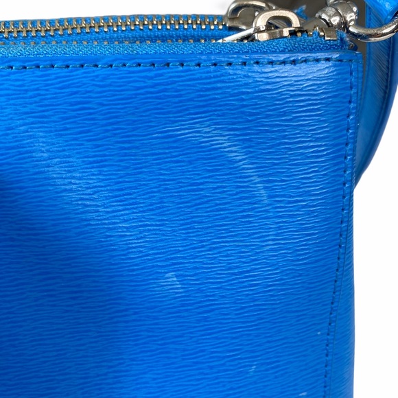 LRL Ralph Lauren ♔ Newbury Double Zip Large Leather Satchel Handbag ♔ Pacific - Picture 8 of 16